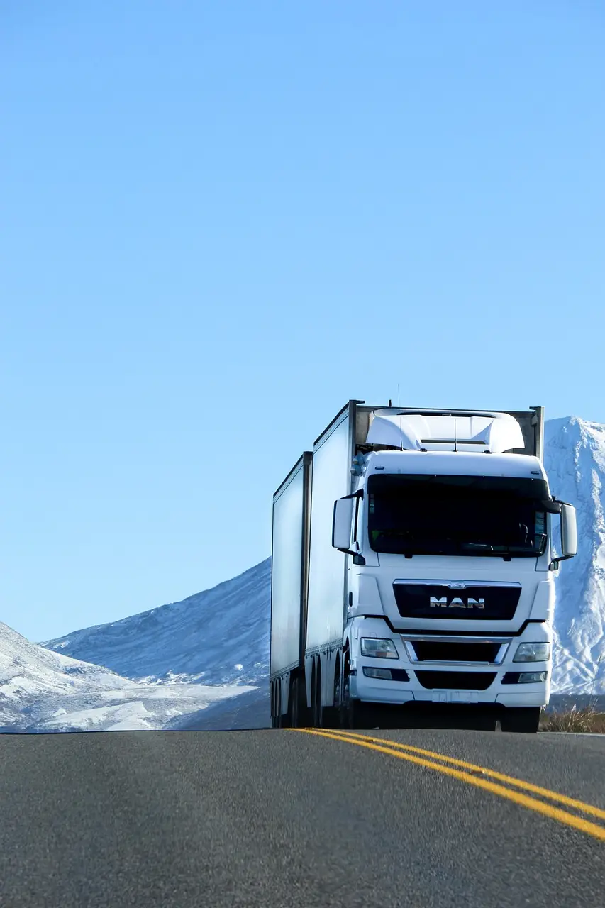 truck, nature, road